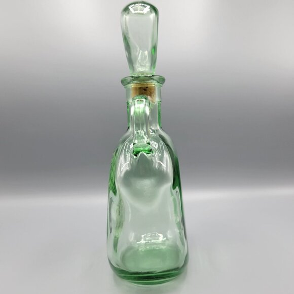 Vintage Old Fitzgerald 1849 Flagship Ship Bottle Green Glass Decanter - Picture 6 of 13